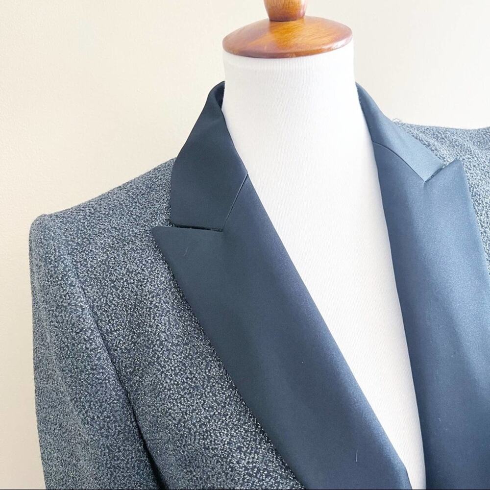 Escada Tux Style Blazer With Metallic Sparkle Siz… - image 2